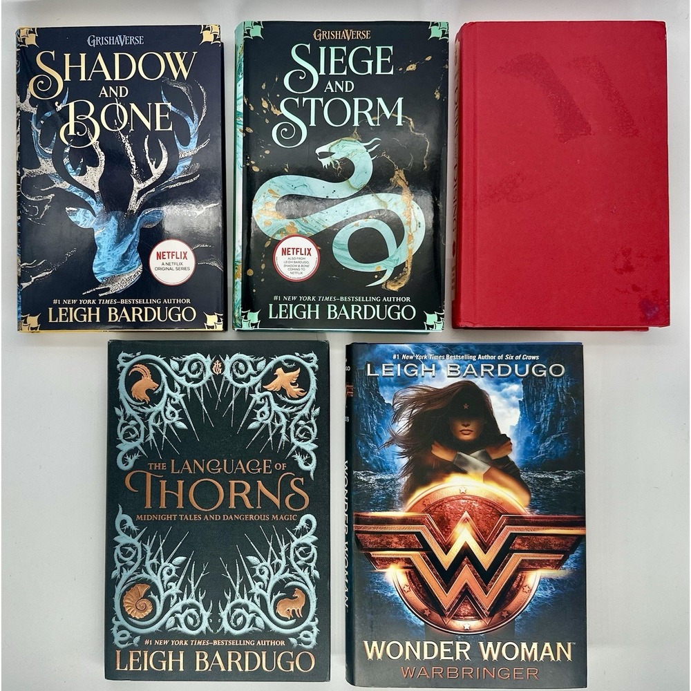 Leigh Bardugo Hardcover Lot 5 Shadow Bone Trilogy Thorns Wonder Woman